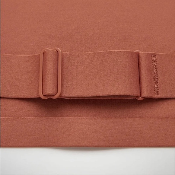 COS, Open-Back Bikini Top, Brown, Size 8 - Picture 5 of 8